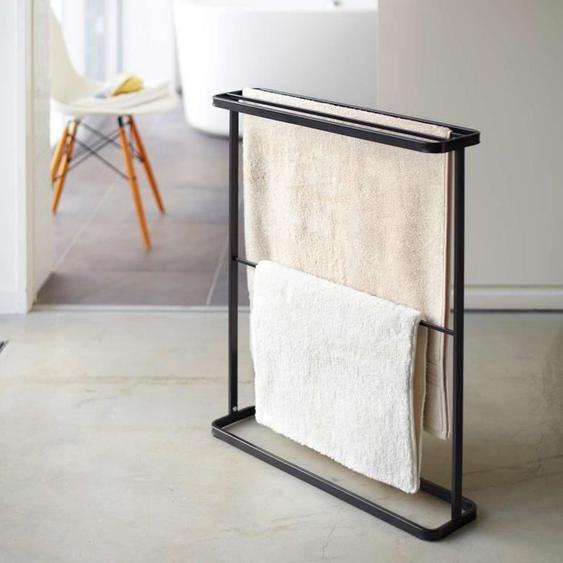Porte-serviette triple en métal Dimension Produit : L 65 x H 75 x P 15 cm Noir