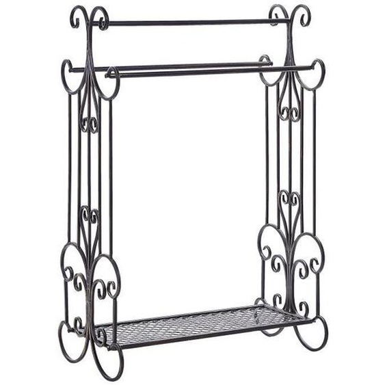Porte-serviettes 60 x 90 cm noir GLADIS