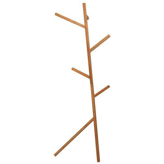 Porte-serviettes chauffant - MSV - Y - Bambou - Marron - 44x14x165cm