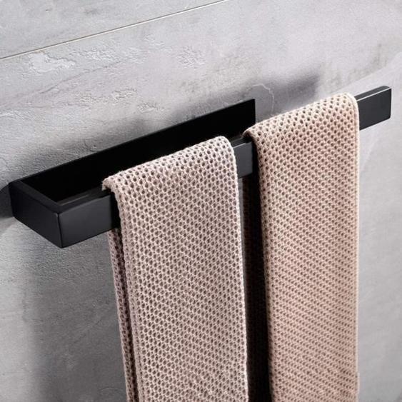 Porte Serviettes Murale Acier Inoxydable, Auto-Adhésif Porte-Serviettes Sans Perçage Serviette Pour Salle De Bains Ou Cuisine -35CM