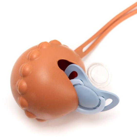 Porte Tétine Safran Orange