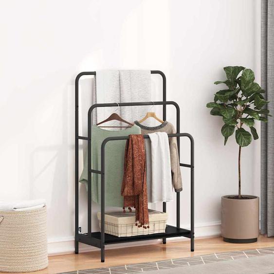 Porte-vêtements Chêne noir 60 x 30 x 100,5 cm Bois dingénierie