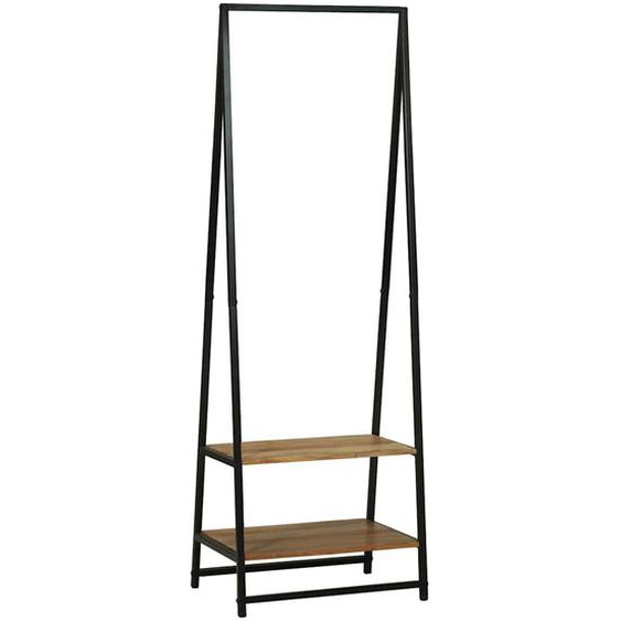 Porte-vêtements Noir 60 x 45 x 180 cm Bois dacacia massif