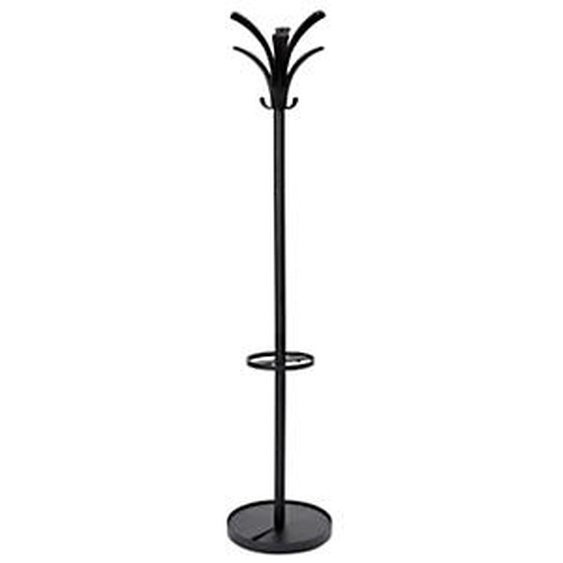 Portemanteau Brio 6 patères avec porte-parapluie - Noir