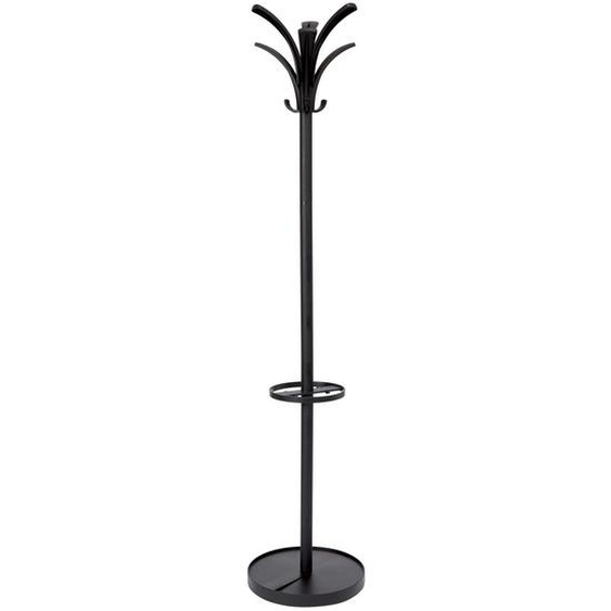 Portemanteau Brio 6 patères avec porte-parapluie - Noir