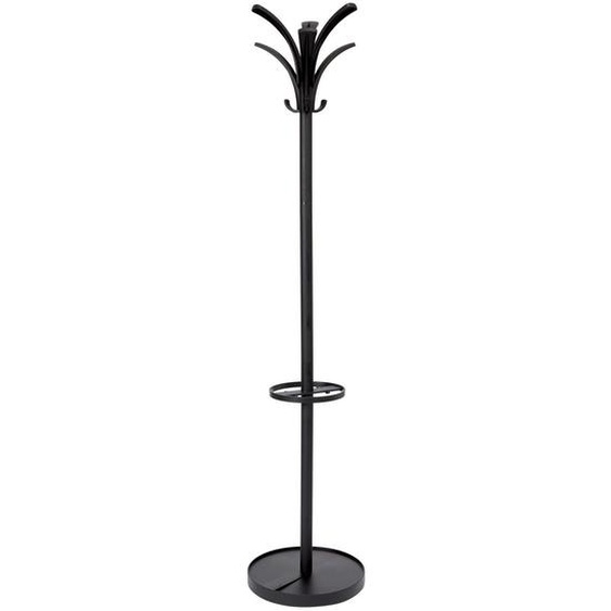 Portemanteau Brio 6 patères avec porte-parapluie - Noir