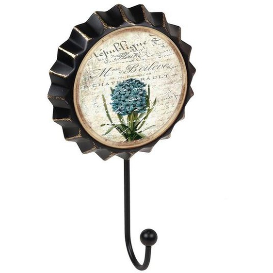 Portemanteau Patère mur Vintage placage bouteille fleur Retro 110x190MM 15