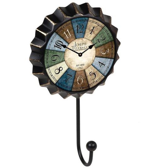 Portemanteau Patère mur Vintage placage bouteille horloge couleures Retro 110x190MM