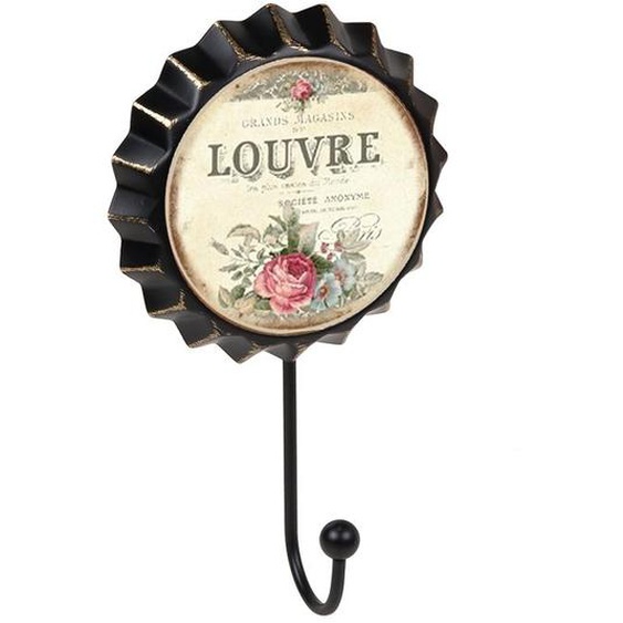 Portemanteau Patère mur Vintage placage bouteille LOUVRE Retro 110x190MM