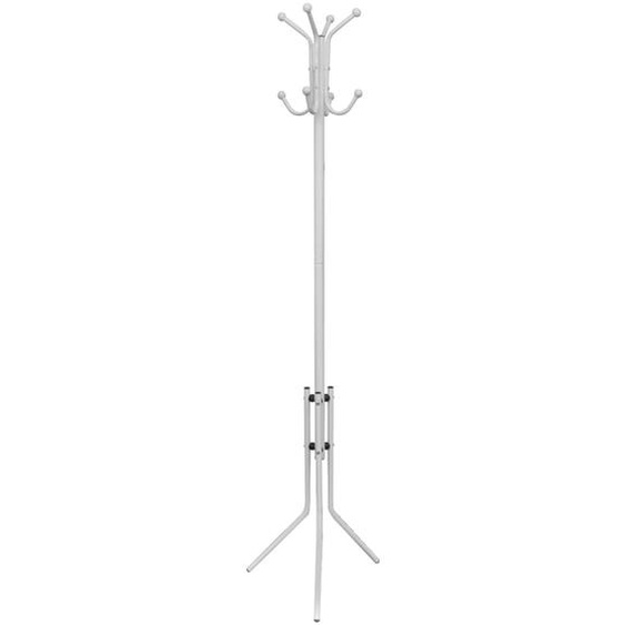 Portemanteau sur pied métal blanc