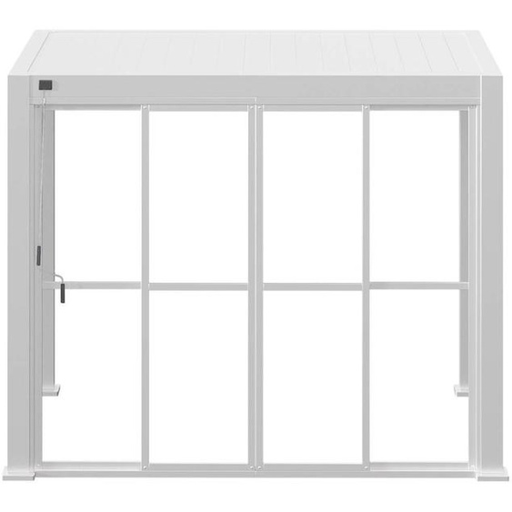 Portes coulissantes EVORA Blanc Pour Côté 3,6 m - 3,4 x 2,3 Aluminium traité époxy Hespéride