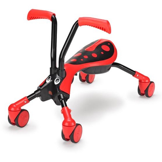 Porteur Enfant Pliable 4 Roues Scramblebug Beetle Plastique Noir - Rouge