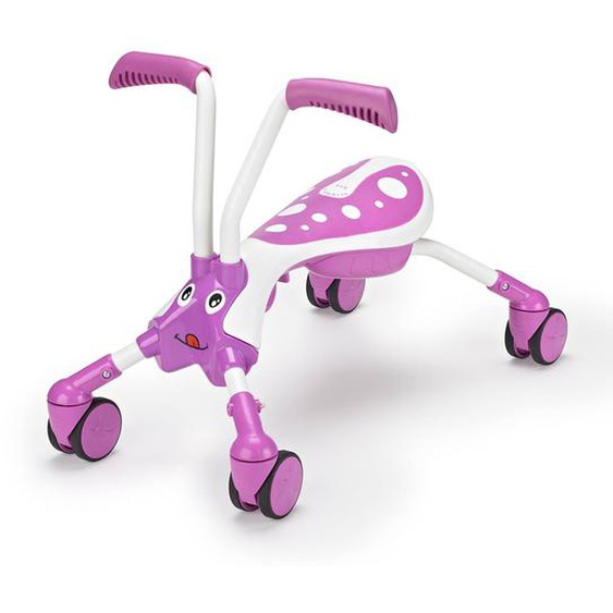 Porteur Enfant Pliable 4 Roues Scramblebug Bubblegum Métal Blanc - Rose