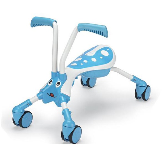Porteur Enfant Pliable 4 Roues Scramblebug Tide Métal Bleu - Blanc
