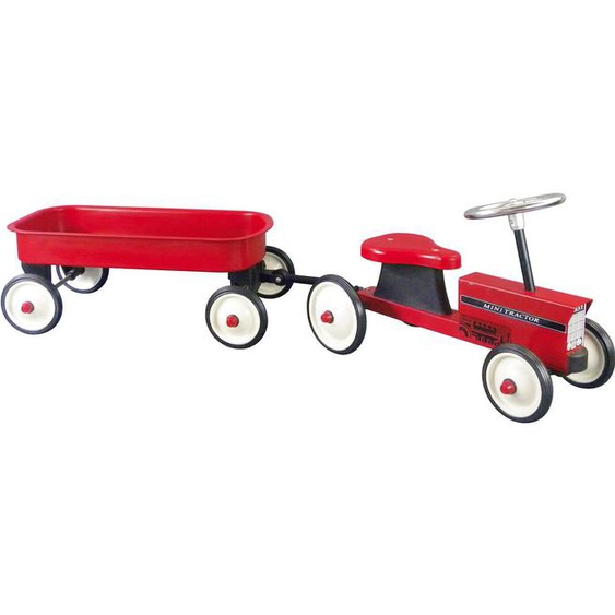 Porteur Tracteur Avec Remorque Rouge