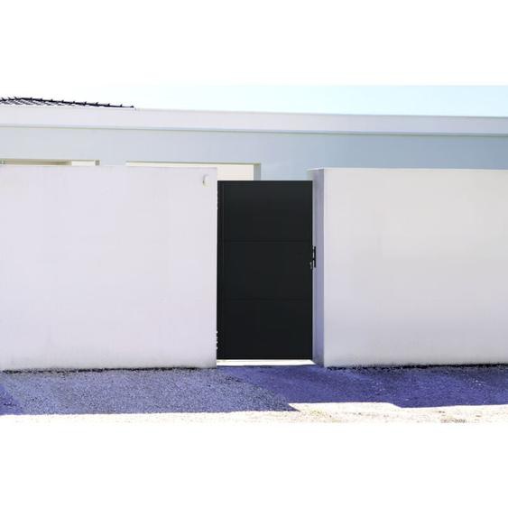Portillon acier nali 100 x 180cm Noir mat