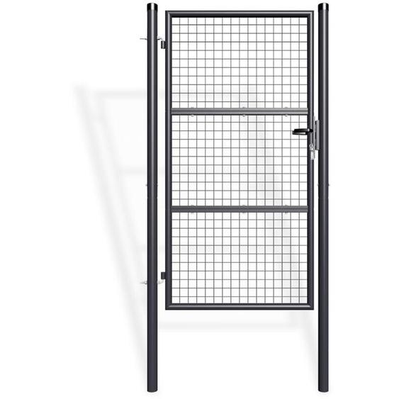Portillon grillagé 1m OLGA 100x180cm GRIS