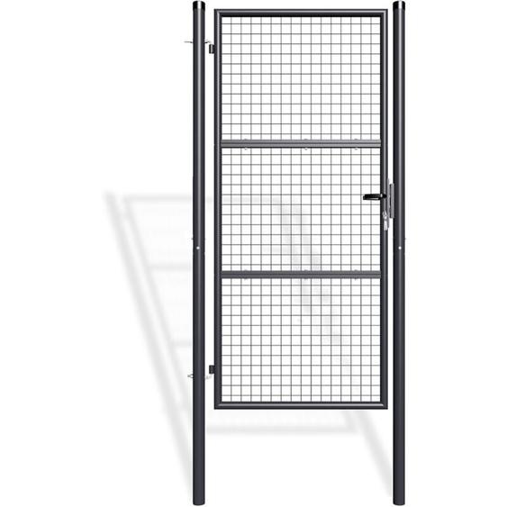 Portillon grillagé 1m olga 100x200cm gris