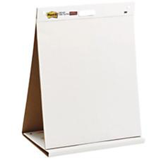 Post-it Bloc-notes tableau à feuilles mobiles sur table Meeting Charts 508 X 584 mm - 20 feuilles blanches