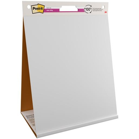 Post-it Chevalet portable Meeting Charts 58,4 x 50,8 cm - Blocs de 20 feuilles