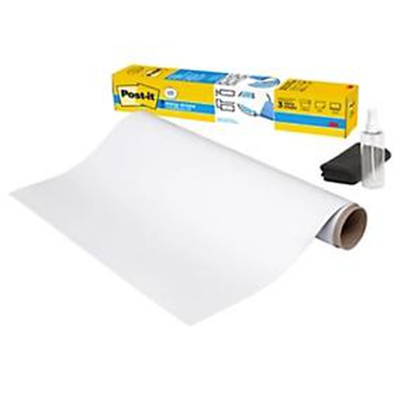 Post-it Easy Erase  Film tableau blanc adhésif en rouleau - L.61 x H.92 cm