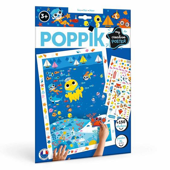 Poster Xl 150 Stickers A La Mer Multi-coloured