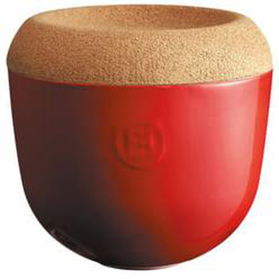 Pot à ail céramique et couvercle liège grand cru Ø14,6 cm