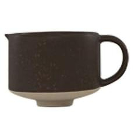 Pot à lait marron en grès H7,3x12x9cm