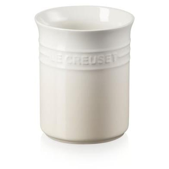 Pot à ustensiles céramique émaillée meringue 1,1L