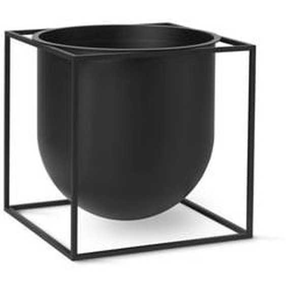 Pot de fleurs Kubus  - 23 cm - noir