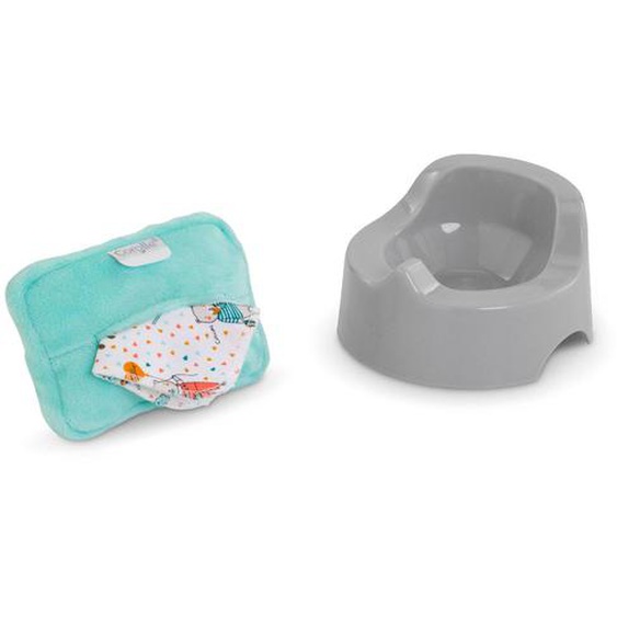 Pot Et Lingette Pour Poupon 30 Et 36 Cm Multicolore