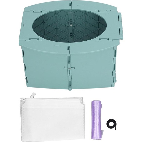 Pot pour enfants en bas âge pp pliable toilettes portables pour bébés pour les voyages de camping longue distance vert conduire