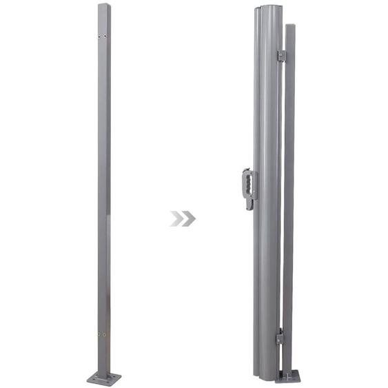 Poteau de Fixation pour Store latéral, Accessoire pour Brise-Vue, pour ne Pas Faire des Trous dans Un Mur GSA002