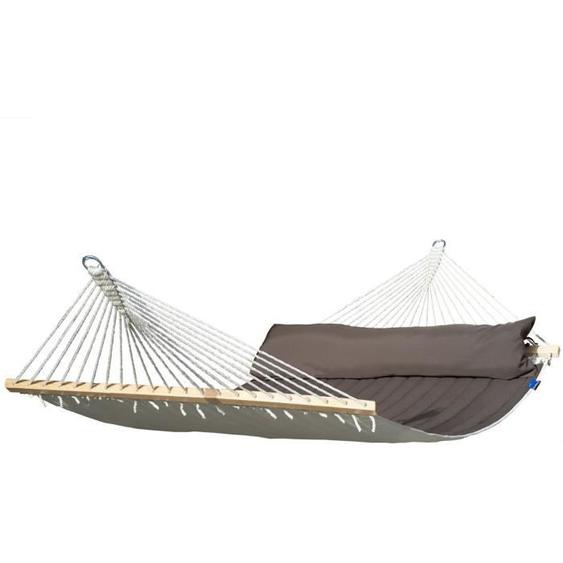 Potenza® Hamac à barres kingsize 220x140cm - Max  200kg - Hamac Double XL -  Fabriqué Main en COLOMBIEN –100% COTON – Panama brun