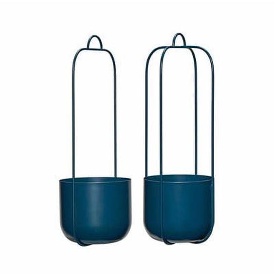 Pots à suspendre Lotus  en fer , set de 2