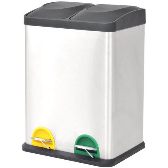 Poubelle à ordures Acier inoxydable 36 L