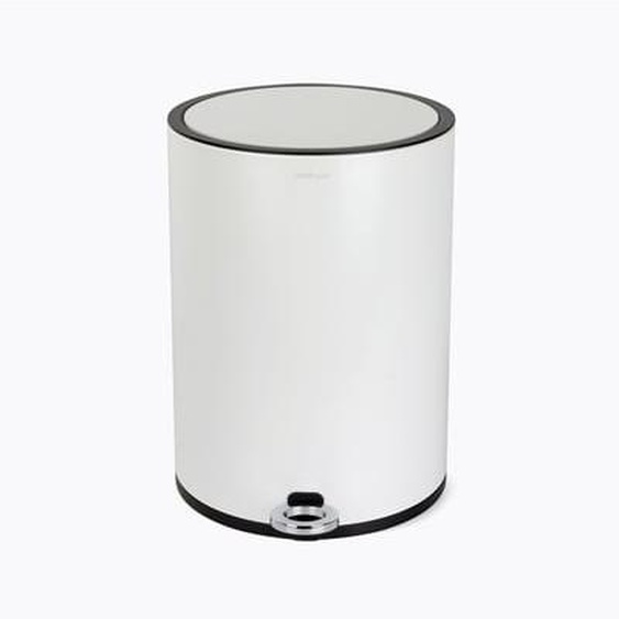 Poubelle à pédale blanc mat 6l - Step