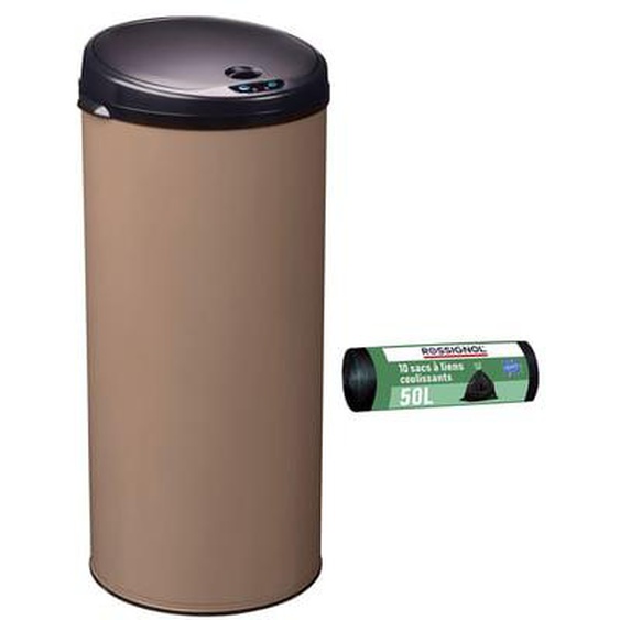 Poubelle de cuisine automatique 45L et 10 sacs poubelle 50L - SENSITIVE ROSSIGNOL