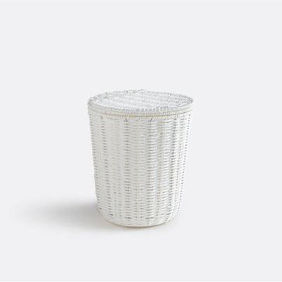 Poubelle de salle de bain en papier tressé, Papeli