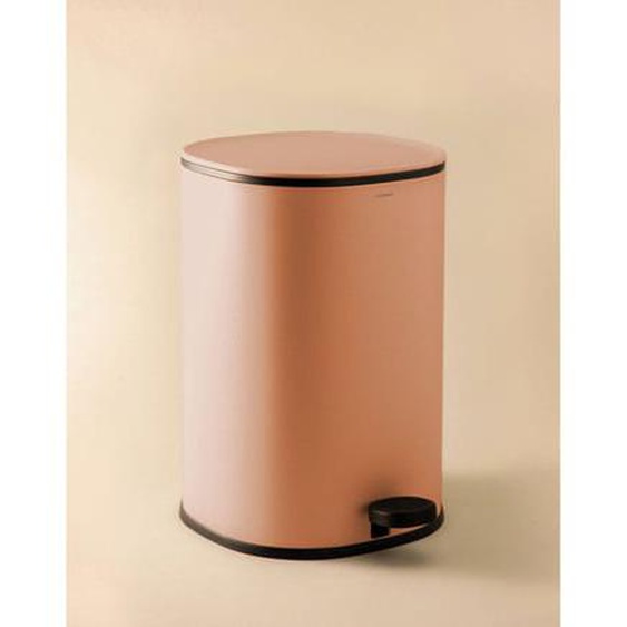 Poubelle À Pédale Rose Fleur 5l