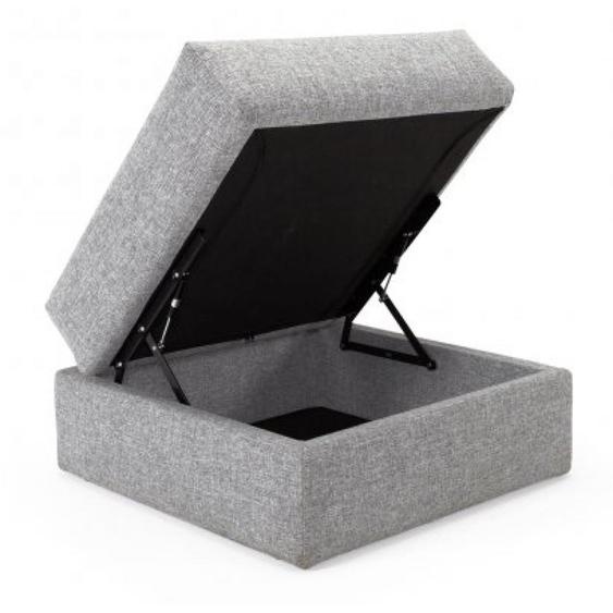 Pouf avec coffre CORNILA Twist Granite