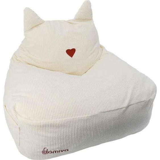 Pouf Bébé, DOMIVA Honey Moon, Velours Côtelé, Doux et Moelleux, Oreilles de Félin