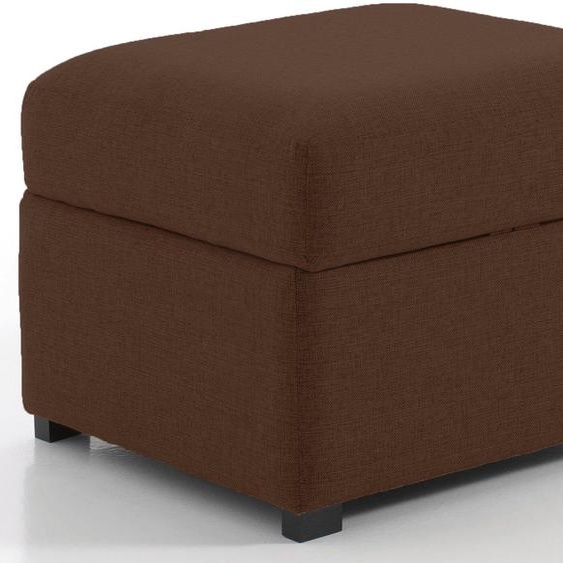 Pouf carré, Chocolat