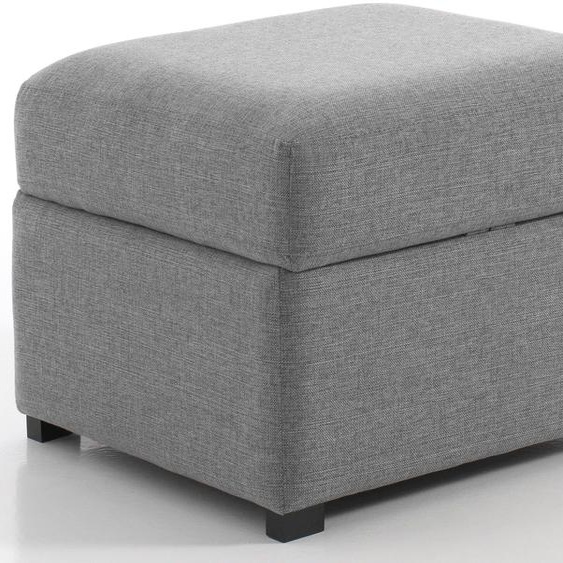 Pouf carré, Gris clair