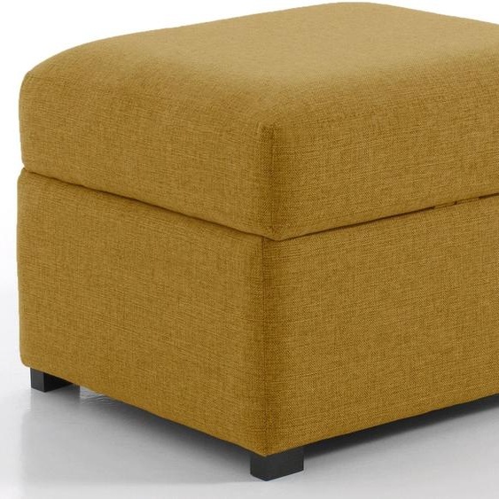 Pouf carré, Moutarde