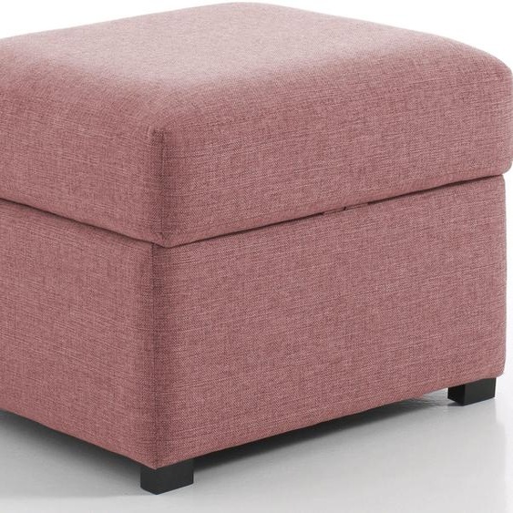 Pouf carré, Rose