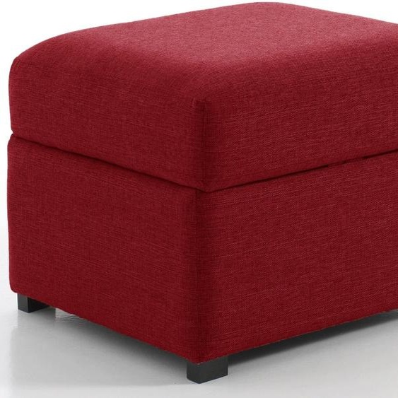 Pouf carré, Rouge
