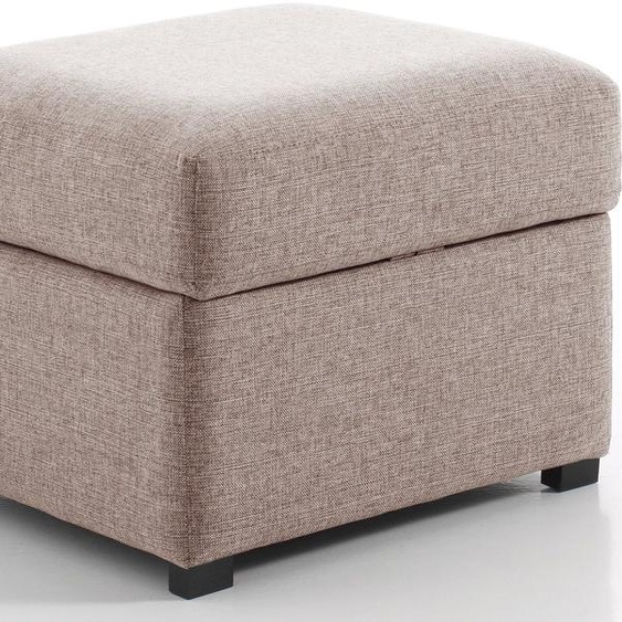 Pouf carré, Taupe clair