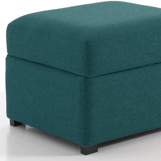 Pouf carré, Turquoise