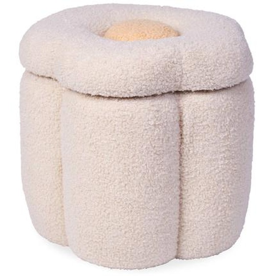 Pouf + Coffre À Jouets Fleur Fleurs